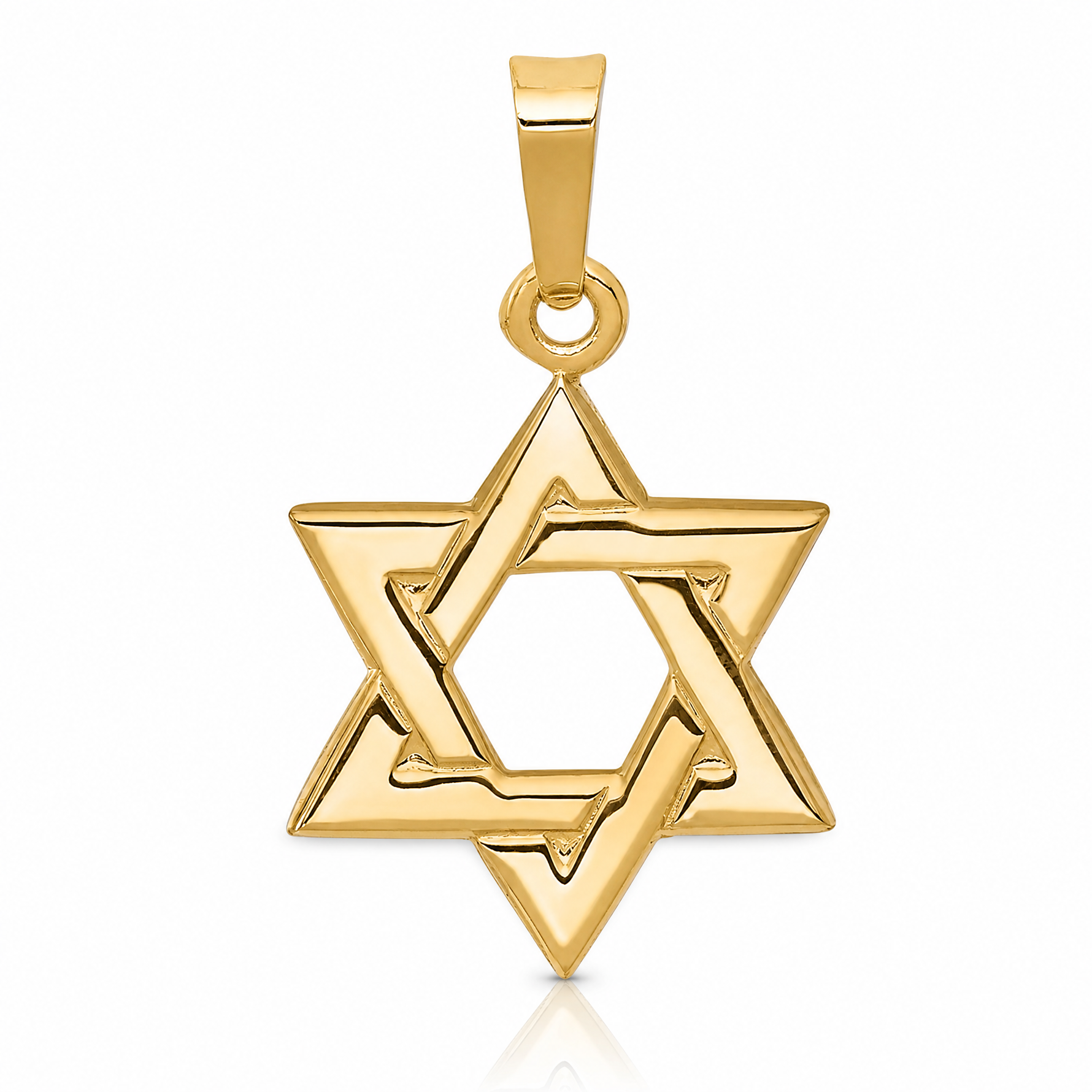 14k Star of David Pendant - Lifestyle View