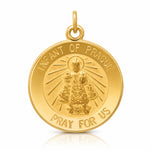 14k Infant of Prague Medal Charm - Lifestyle View