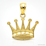14k Crown Pendant - Lifestyle View